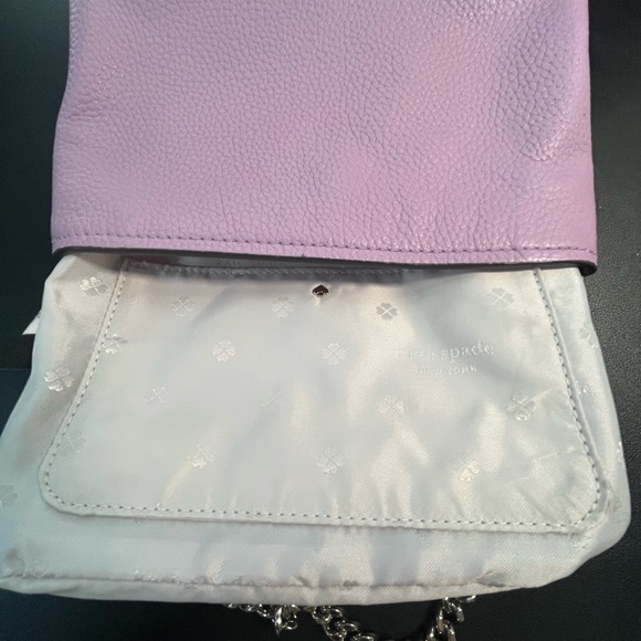 Kate Spade Lilac Textured Shoulder Bag/Crossbody. NWOT - Picture 10 of 11